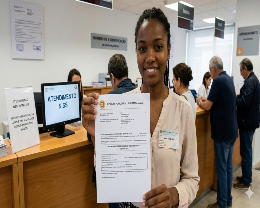 atendimento-niss-mulher-exibindo-documento-oficial-no-balcao-de-seguranca-social